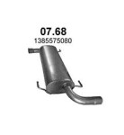 POLMO 07.68 / Middle muffler fiat ducato iv 2.3 d, 2015-, 2287ccm, 110-130kw, 150-177hp, 2.3 jtd multijet lwb