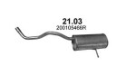 POLMO 21.03 / Rear muffler Renault Captur/Clio IV, HB/Grandtour/Sport Tourer, 2013-, 1197ccm/88kw/120hp/1.2 tce