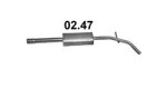 POLMO 02.47 / Middle muffler Dacia Logan/Sandero, HB/Kombi/Sedan/Stepway, 2012-, 1149ccm, 55kw, 75hp, 1.2i