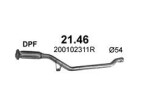POLMO 21.46 / manifold pipe renault captur 2013-, renault clio iv hb/grandtour/sport tourer 2012, 1.5 d