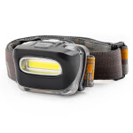 Pealamp COB led, valgustus 150m, 3*AAA
