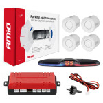 Parkimisandurite komplekt, tagurdusandurid Max LED, 4 andurit, valge amio-02289