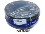 Кабель 7x0.75mm² 7-soonega, черный, Ø7.0mm AJMY 150m