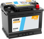 Aku Exide Classic 55Ah 460A 242x175x190 -+ EC550