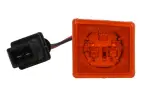 Outline marker lights L/R, yellow, LED, height 25mm; laius 33mm, voolik pikkus 120, 24V