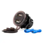 Laadija voltmeeter 2 USB-pordiga 12/24V
