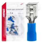 Otsikute komplekt 10 tk, 7,4/6,3mm 1.5-2.5mm2, sinine