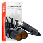 splitter auto sigaretisüütaja pesa splitter 12v 24v amio-03801