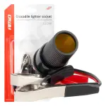 krokodilliklambri adapter sigaretisüütaja pesa jaoks 12v 24v 15cm amio-03803