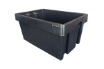 Töökoja konteiner, värv: must, materjal: plastik, pikkus:600mm, laius: 400mm, kõrgus: 305mm