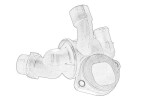 OE VW 03L 121 111AD / jahutussüsteemi thermostat (87°C, corpus) sobib: audi a4 allroad b8, a4 b7, a4 b8, a4 b9, a5, a6 c6, a6 c7, q5, kia rio iii, seat exeo, exeo st 1.25lpg-3.0d-07.04-