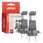 LED-auto pirnid hübriidseeria h7 h18 6000k canbus 60w amio-04115