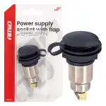 Lisapistikupesa klapiga, keeratav, 250W, 12V, 24V, amio-04462