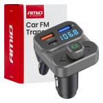 Auto FM-saatja 2 × USB-A 1 × USB 12 V 24 V amio-04649