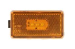 CMG 06.01185 / side marker lights right/left, orange, led, height 55mm, width 103mm, depth 28mm, embossed, no hangers, 24v fits: scania gi, pi, ri, t 01.03-05.19
