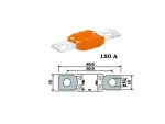 предохранитель Megaval 150A oranz разница между болтом 50,8mm