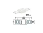 предохранитель Megaval 175A белый разница между болтом 50,8mm