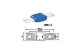предохранитель Megaval 200A синий разница между болтом 50,8mm