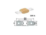 предохранитель Megaval 225A beige разница между болтом 50,8mm