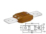 предохранитель Powerval 500A CAL4 коричневый 50,8mm