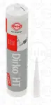 hermeetik tihendimoodustaja, line: DIRKO, võime: 0,31l, temperatuurivahemik: -60/315°C, silicone, hall, cartridge, ei sisalda lahusteid, paindlik, vastupidav, UV kiired vastupidav