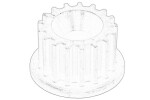 OE VW 06H 103 731G / veepumba rihmaratas sobib: audi a3, q2, q3, tt, cupra formentor, seat alhambra, ateca, leon, leon sc, leon st, skoda karoq, kodiaq i, octavia ii, octavia iii, octavia iv, superb ii 1.8/2.0 09.04-