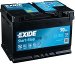 Aku Exide EFB 70Ah 720A 278x175x190  -+ EL700
