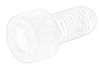 OE BMW 07 11 9 906 045 / clutch pressure plate bolt (m8x16-zns3 mk) fits: bmw 3 (e36), 3 (e46), 5 (e39), 5 (e60) 1.6-4.9 09.90-03.10