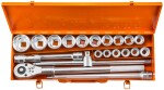 võti padrun 3/4", komplekt 21tk