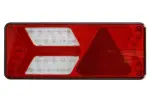ERMAX 098 216 555 / taillight left (led, 12/24v, with turn signal, fog light, reverse light, with stop light, parking light, triangular reflector, dynamo line indicator, connection: 4x superseal 2pin/amp 7pin) suitable for: bpw