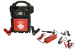 Booster mudel: P19,, pinge: 12V, käivitusvool: 1170A, aku käivitusvool A: 3100A, kaal: 14,5 kg, Seade sisaldab akut