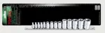 TOPTUL Padrunid torx alusel, komplekt  1/4", 3/8", 1/2": E4-E8, E10, E11, E12, E14, E16, E18, E20, E22, E24