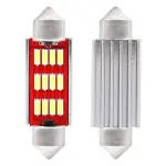 LED-pirnid Canbus 4014 12SMD festoon C5W C10W C3W 41mm valged 12V 24V amio-01291