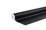 3D kleebis karboon must, 30*150cm