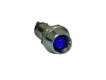 LED märgutuli 12V Sinine, kroom