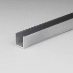 ALUMIINIUMPROFIIL U 1000mm x  6mm x  6mm
