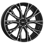 Литой диск AEZ Toronto dark черный/polished 9.5x21" 5x130 ET63 центральное отверстие 66.6