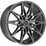 Литой диск MSW 75 матовый Gun Metal Full Polished (Mgmfp) 8x20" 5x112 ET35 центральное отверстие 73.1