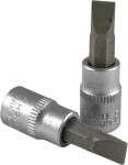 Плоская торцевая головка 1/4" SL7.0 мм. Сатинированная хромованадиевая сталь. Подвесная упаковка и т.д.