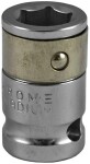 1/2" adapter otsikutele 10mm(3/8") kuuskant jbm