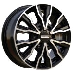 Valuvelg Fondmetal PRO2 Glossy Black Machined 6.5x16" 6x120 ET50 Keskava 74.5