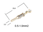 Ümmargune klemm AMP Ø 2.5mm, isane, DIN72585