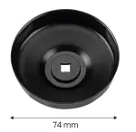 padrun õlifiltri 74MM 15 kant