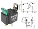 RELEE 12V 4-klemmi 30A kaitsmega 12V