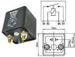 Lülitusrelee võimsusmudel 12V 200A