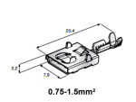 Juhtmeots F630 E 6,3mm emane, F630E