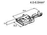 Juhtmeots F630E 6.3 emane F630E. 4 - 6mm²