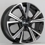 Литой диск MAK Qvarz черный зеркало 7x17" 5x100 ET39 центральное отверстие 57.1