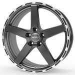 Литой диск Dotz MarinaBay dark Gunmetal/polished lip 9.5x19" 5x114.3 ET40 центральное отверстие 71.6