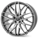 Литой диск MSW 50 матовый Gun Metal Full Polished (Mgmfp) 10x22" 5x112 ET25 центральное отверстие 66.6